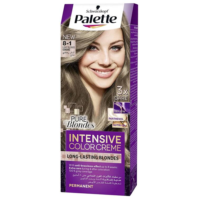 Schwarzkopf Palette Intensive Color Creme 8-1 Light Blonde Cendre