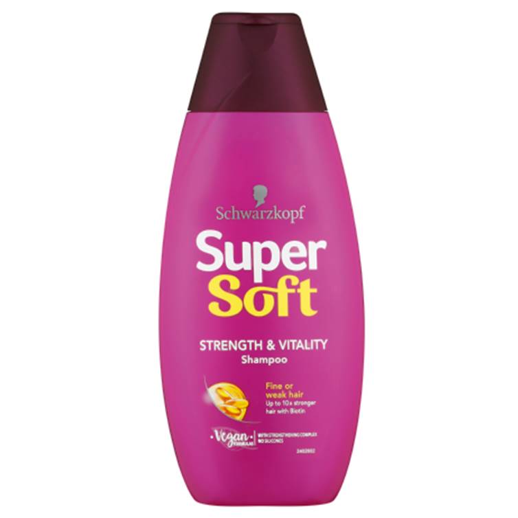 Schwarzkopf Supersoft Strength & Vitality Shampoo 400ml