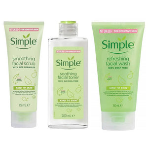 Simple Kind to Skin Refreshing, Smoothing & Soothing Bundle