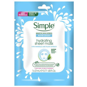 Simple Water Boost Hydrating Sheet Mask