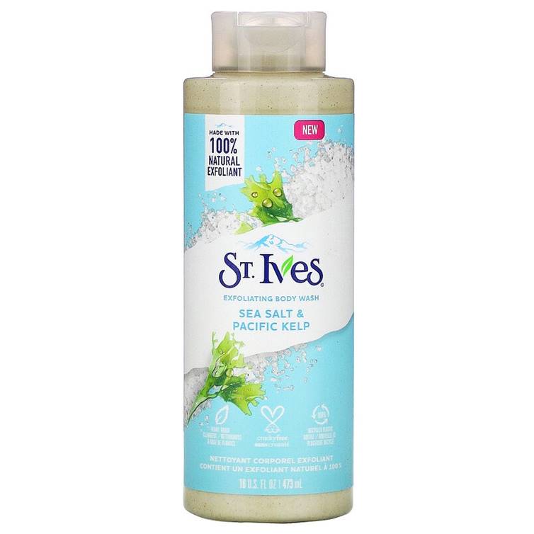 St. Ives Exfoliating Body Wash Sea Salt & Pacific Kelp 473ml