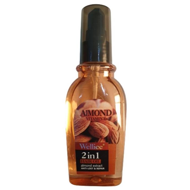 Wellice Almond Vitamin E 2 in 1 Hair Oil Anti Loss & Repair