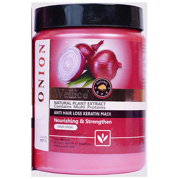 Wellice Onion Anti Hair Loss Keratin Mask 1000ml Urban Beauty